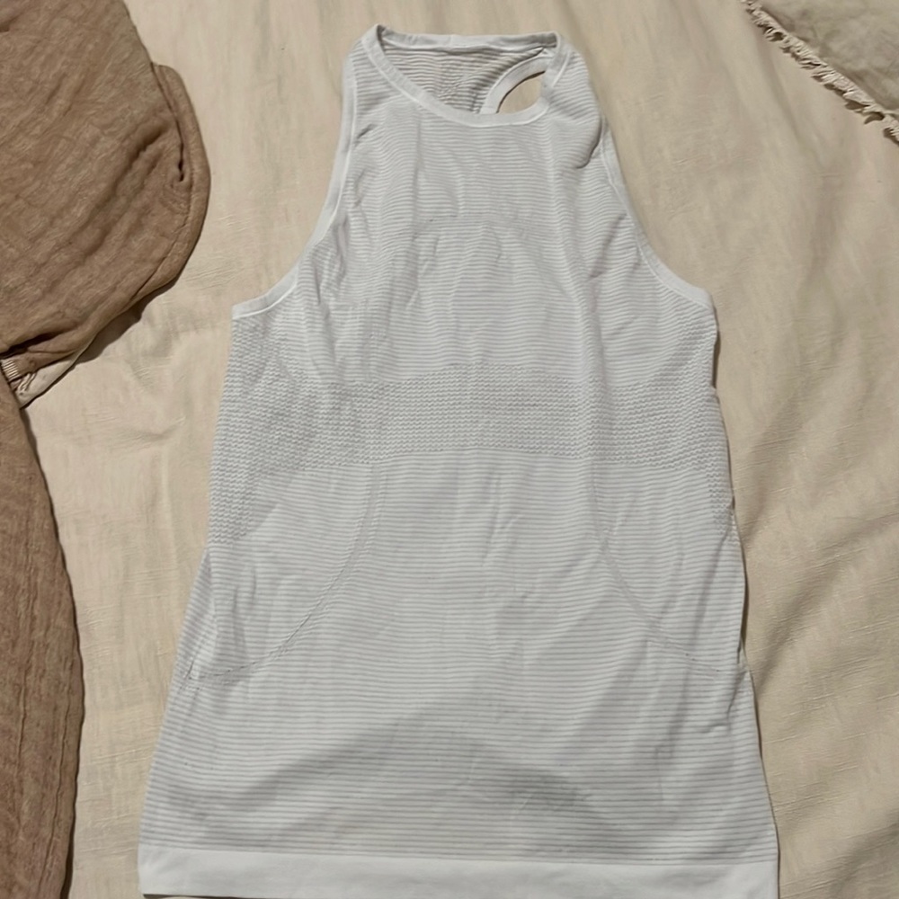 Lulu lemon running and training swiftly tech high neck tank top